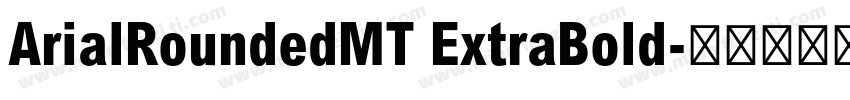 ArialRoundedMT ExtraBold字体转换